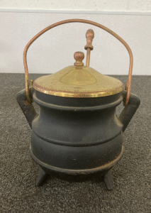 Vintage Cast Iron Fire Starter Smudge Pot Cauldron
