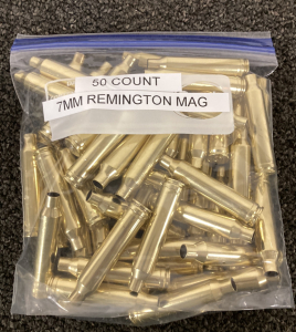 Bag Of 7MM Remington Mag Brass Casings