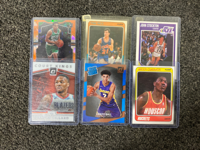 (6) Basketball Cards