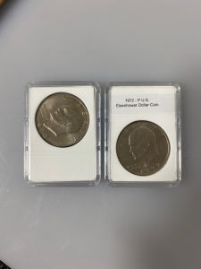 (2) 1972 US Eisenhower Dollars