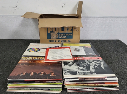 Box of Assorted Vinyl Records