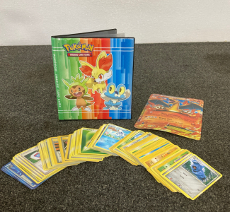 Pokeman Cards And Binder