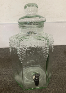 Vintage Glass Beverage Dispenser