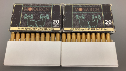 (40) Rounds Monarch .30-06 Sprg Ammo