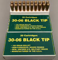 (40) Rounds 30-06 Black Tip Ammo