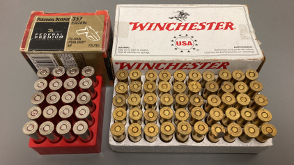 (50) Rounds Winchester .38 SPL Ammo, (20) Rounds Federal 357 Mag Ammo