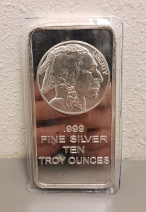 10 Troy Ounce Bar .999 Fine Silver - Verified Authentic