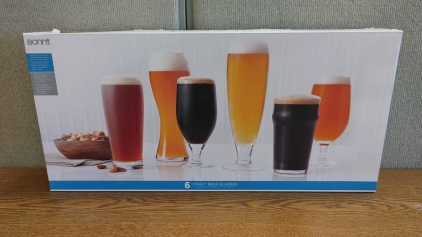 New Bonny 6 Crafted Beer Glasses