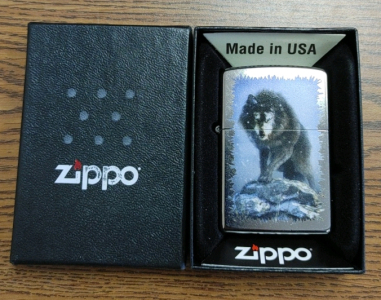 New Wolf Design Zippo Lighter