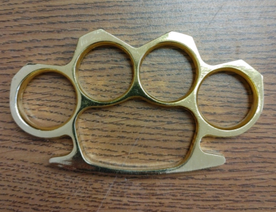 Brass Toned Paper Weight