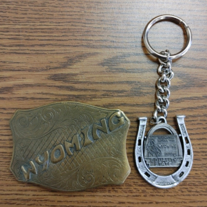 Wyoming Belt Buckle & Key Chain