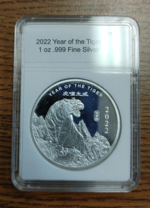 2022 Year Of The Tiger Silver Coin