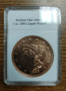 US Braided Hair Liberty Copper Coin