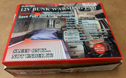 New 12V Bunk Warming Pad