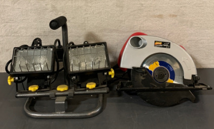 Circular Saw And Duel Head Work Light