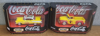 (2) Coca-Cola Matchbox Collectable Cars