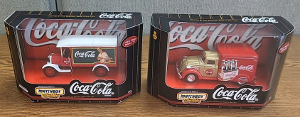 Pair of (2) Collectable Matchbox Coca-Cola Cars