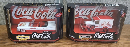 Set of (2) Collectable Matchbox Coca-Cola Cars