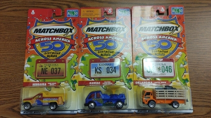 Collectible Matchbox Across Aamerica Cars
