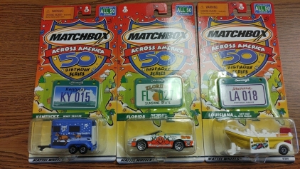 (3) Collectible Matchbox Across America Cars