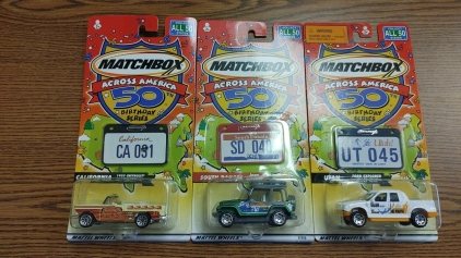 (3) Collectible Matchbox Across America Cars