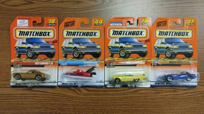 (4) Assorted Matchbox Cars