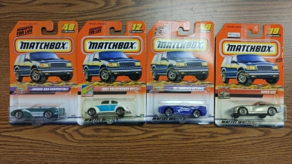 (4) Assorted Matchbox Cars