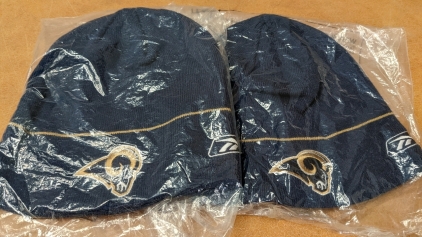 (2) New Rams Knit Beanies by Reebok