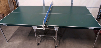 9'x5' Folding Rollaway Table Tennis Table w/Net