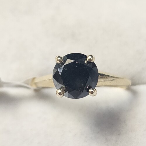 $2130 10K Black Diamond(1.8ct) Ring