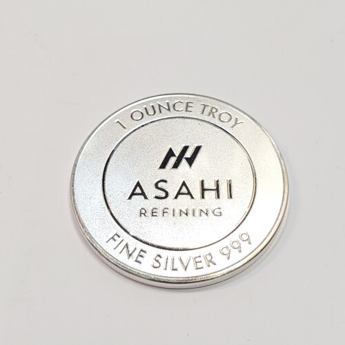 $600 Silver Asahi 1 Ounce Troy Coin