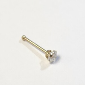 $160 14K CZ Nose Pin