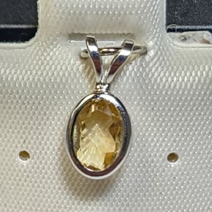 $160 14K Citrine 5X7Mm Pendant