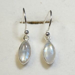 $160 Silver Moonstone Earrings
