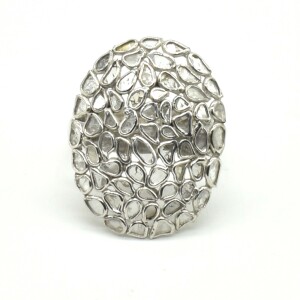 $440 Silver Diamond (1.35ct) Ring
