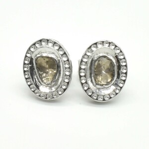 $400 Silver Diamond (0.6ct) Earrings