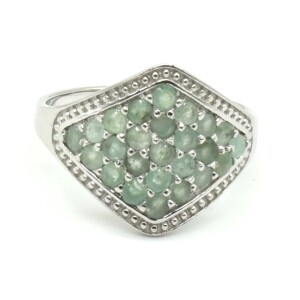 $160 Silver Emerald(0.55ct) Ring