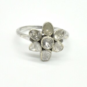 $320 Silver Diamond (1.35ct) Ring