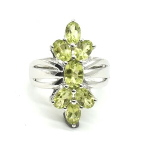 $300 Silver Peridot(2.45ct) Ring