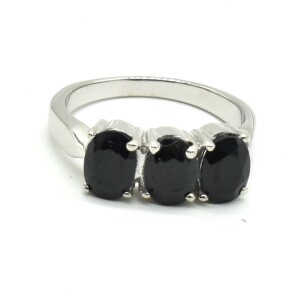 $220 Silver Blue Sapphire(2.45ct) Ring