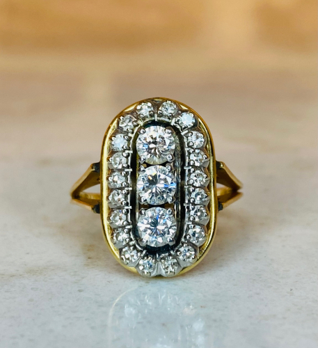 $3,155 Value - 14K Yellow Gold Cast & Assembled Diamond Ring - Sz 7