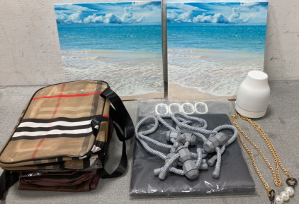 Ocean Canvas Prints, Shower Curtain With Rings, Defuser, And Travel Tote Bags