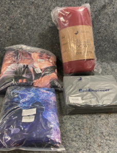 Bedding Liner, (2) Blankets, 3 Piece Comforter
