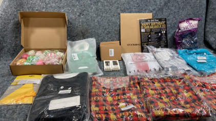 (4) Shirts- Easter Eggs-Happy Birthday Numbers-Socks