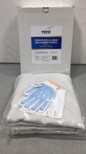 (3) Premium Hepa and Carbon Replacement Filter H, Welding/Fire Blanket