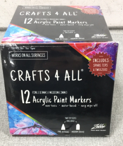 (9) Crafts 4 All Set of 12 Acrylic Paint Markers