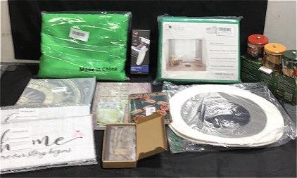 (1) Coach IPhone 12 Pro Max Wallet Case (1) ViveFox PlayStation 5 Dual Charging Dock (1) 10&rsquo; x 12&rsquo; Green Screen Background (2) Round 14&rdquo; Placemats (2) Home Wall Decorations (3) Holiday Scented Candles and more