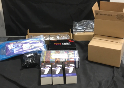 (3) ViveFox PlayStation 5 Dual Charging Docks (300) Christmas Light Clips (8) Cocorrina Scented Candles (2) Black Mell Wall Hanging Coat Racks (2) Dryer Lint Vacuum Attachments (1) Hyodream Kobe Bryant 3D Illusion Lamp