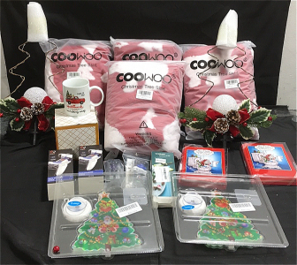 (2) ViveFox PlayStation 5 Dual Charging Docks (2) Battery Operated Christmas Tree Decorations (2) Roku Remotes (4) Coowoo Christmas Tree Skirts (20) Funny Christmas Cards (2) Solar Powered Christmas decorations Lights (1) Christmas Hallmark Mug