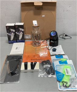(2) Vice Fox P5 Dual Charger Docks, Rainbow Sunset Lamp, Screen Protectors For Tablets and Phones, Harry Potter Potion Bottle, and Others